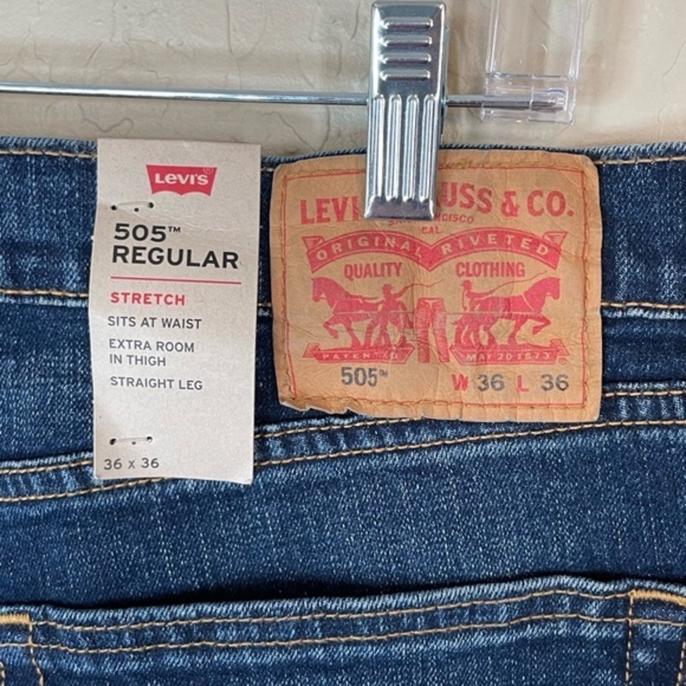 Levi’s 505 NWT 2018 Jeans Size 36x36‎ - Picture 4 of 12